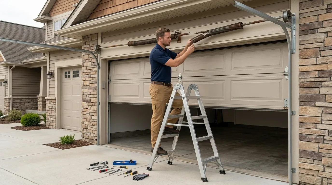 When Replacement Wins - Elk Grove, CA garage door work